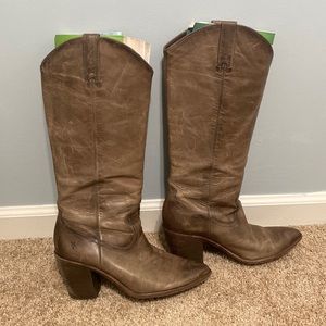 Frye Heeled Pull On Boots, Women’s Size 10